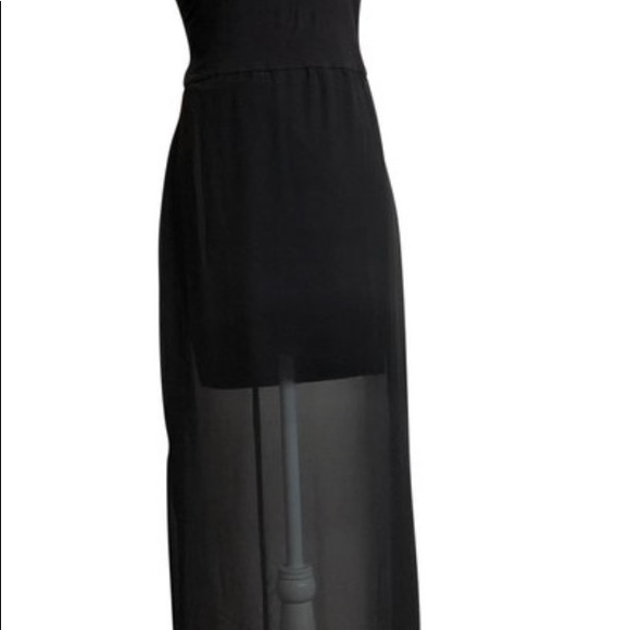 NWT Vince Camuto Chiffon Overlay Tank Dress back zipper - Picture 7 of 9